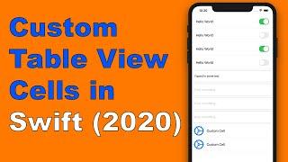 Custom Table View Cells in Swift 5 & Xcode 12 (2022)