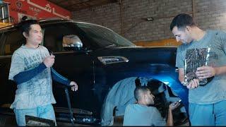 NISSAN PATROL HOW TO DENT REPAIR RIGHT SIDE FENDER WITHOUT PAINT #202#SHARE