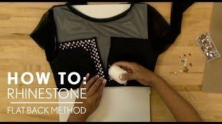 How to Rhinestone a Costume - Flat Back Method