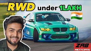 RWD Drift Cars In India Under 1 LAKH | Zab Motors