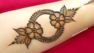 Very beautiful stylish front hand mehndi design | Arabic mehndi design | mehndi design | Mehndi .