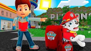 RYDER EXPULSA A MARSHALL DE LA PAW PATROL EN MINECRAFT 