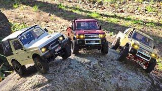 1/12 scale WPL Jimny & MN82 LC79 team rock crawling #offroad #rccar #rc #toys #truck