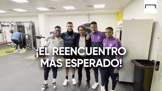  Vinícius, Rodrygo y Militao con Cristiano