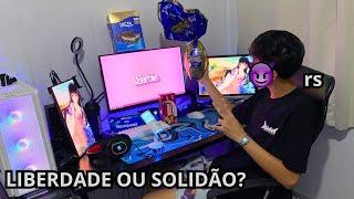 Um Gamer na Páscoa morando sozinho