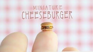 CHEESEBURGER • miniature • polymer clay tutorial