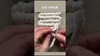 Cord TOO SHORT!!! Double Half Hitch Knot HOW TO ADD LENGTH.  #macrametutorial #macramecordtooshort