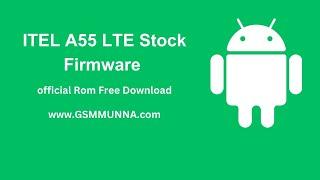 Itel A55 LTE L6003P emmc Repair 100% Tested  Free download