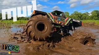 RC Monster Truck vs. MUD! | Losi LMT With JConcepts Fling King Tires