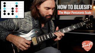 Learn to BLUESIFY the Major Pentatonic Scale - 3 Classic Blues Guitar Licks!