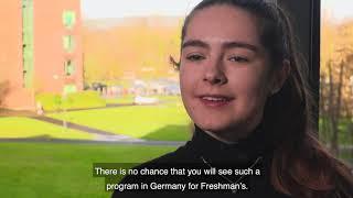 Charlotte, a freshman from Germany, talks about why she choose UL