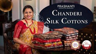 Chanderi Silk Cotton Sarees  | Flat 10% Off | Prashanti | 16 Dec 2023