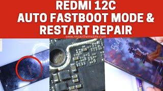 Redmi 12c auto Fastboot mode while charger connected & Restart on logo after water damaged, repair