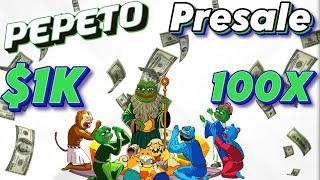 PEPETO Token Presale | I’m In $1,000 Live | The Next 100X Gem | Massive Potential For a Big ROI