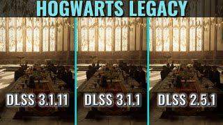 DLSS 3.1.11 vs 3.1.1 vs 2.5.1 - Hogwarts Legacy - 1440p Visual Comparison - Ryzen 3600 - RTX 3070