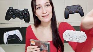 ASMR controller & gaming sounds 🩷 & yapping (but loud AF)