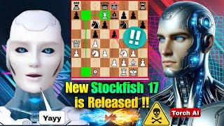 New Stockfish 17's CRAZY Rook Sacrifice In The Opening AGAINST New Torch AI | Chess Strategy | Chess