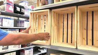 Everyone will be buying Michals crates after seeing this GENIUS guest bathroom idea.