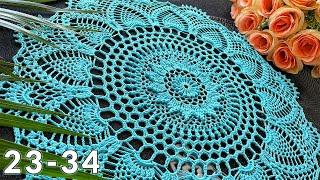 Crochet doily, Erica, 23-34