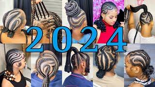 2024 New & Latest Cornrow Braids Hairstyles For Black Women | Cute #braidshairstyles