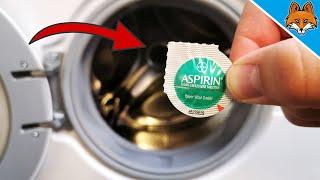 Throw ASPIRIN in your Washing Machine and WATCH WHAT HAPPENS 