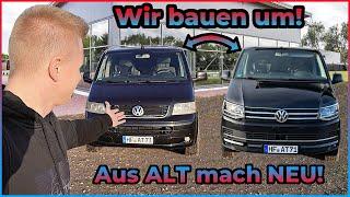 HOT oder SCHROTT? Billiger VW T5 erstrahlt in neuem Glanz! Umbau auf T6 Optik!