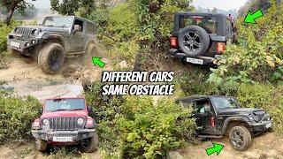 Kya offroad pe driving skills matter karti hain? Same Obstacle, different cars - different drivers