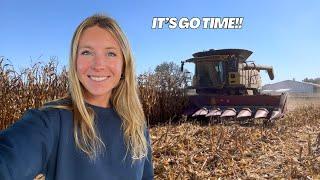 Our First Day of Corn Harvest!! | Harvest Day 15