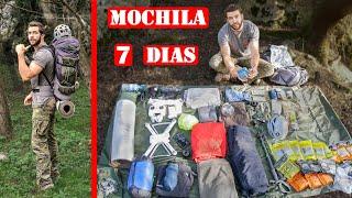 Mochila Para 7 Días De Autosuficiencia En La Montaña - Equipo De Travesía