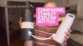 Comparing Stanley IceFlow Cap and Carry Bottle vs. Fast Flow Lid Bottle