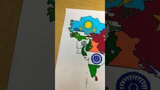 How to Draw AFGHANISTAN  #map #afghanistan #shorts