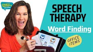 Speech Therapy at Home- Word Finding- Aphasia & Apraxia of Speech