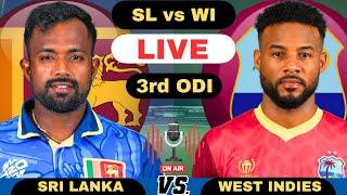 Live Sri Lanka vs West Indies, 3rd ODI Match | SL vs WI Live Match Score and Commentary 2024