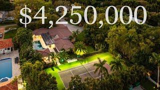 Inside Miami $4.25M Corner-Lot Estate with Tennis Court & Resort-Style Backyard | 6784 SW 97 St