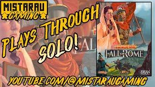 Solo Playthrough | How to Play Pandemic Fall of Rome | Mista Rau Gaming