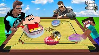 Franklin & Shinchan Playing Carrom In GTA 5