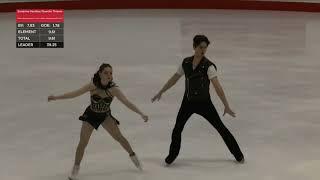 2024 Canadian National Skating Championships. Senior RD. Sanrine Gauthier/ Quentin Thieren