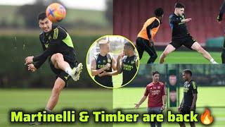 INSIDE TRAINING | Martinelli, Timber light training with the squad | keeping fit