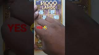 $1,000 LARGE! YES! found a match! #michiganlottery #winner #profit #money #scratchcards #yes