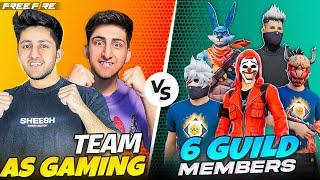 6 Guild Members Challenged Us For 2 Vs 6  Who Will Win - Garena Free Fire