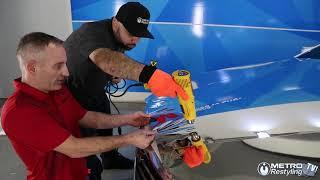 How to install 3M 1080 wrap series silver chrome wrapping vinyl film