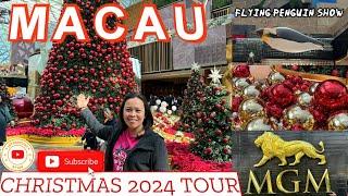 MGM Macau Christmas Decoration And Show | Macau Tour Vlog 2024 Part 1