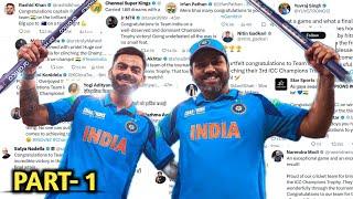 Top Celebrities react to Team India's Champions Trophy Final Win | Ind vs Nz | Champions Trophy 2025