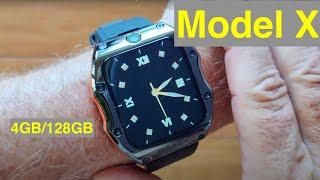 ROGBID Model X Android 9 5MP+13MP Dual Cams 4GB/128GB IP68 Waterproof 4G Smartwatch: Unbox& 1st Look