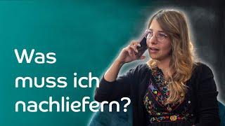 Nachforderung | Da fehlt noch etwas