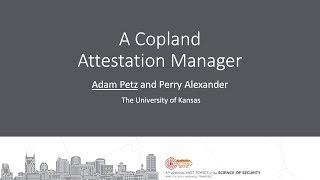 2019 HoTSoS A Copland Attestation Manager