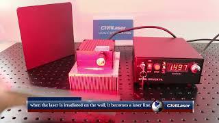 638nm 5W Red Line Laser System From CivilLaser