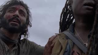 The walking dead 9x15 escena de las estacas ( audio latino )