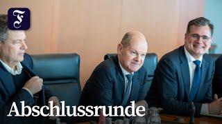 Letzte Kabinettssitzung der Regierung Scholz