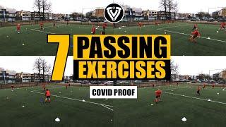 7 Passing Exercises | Covid Proof | Footbal - Soccer Training | U10 - U11 - U12 - U13 - U14